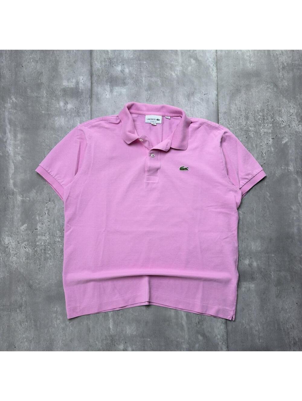 Y2K Pink Lacoste Logo Polo Shirt